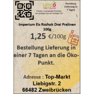 Imperium Eis Rozhok Drei Pralinen 100g