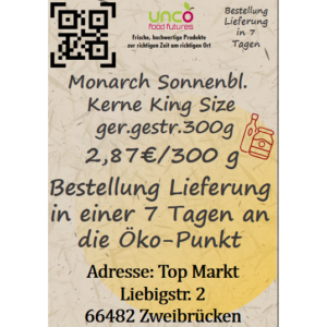 Monarch Sonnenbl.Kerne King ger.gest.gesalz 300g
