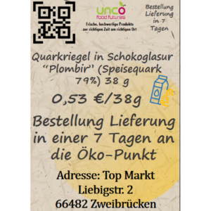 Quarkriegel in Schokoglasur mit Kirschgeschmack 38 g