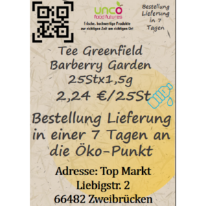 Tee Greenfield Barberry Garden 25Stx1,5g